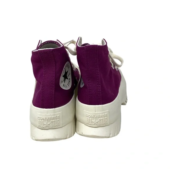 Converse Chuck Taylor Lugged 2.0 High Top Canvas Bordo Women's Sneakers A03701C - Picture 6 of 9